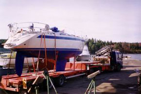 Transport av seilb&aring;t